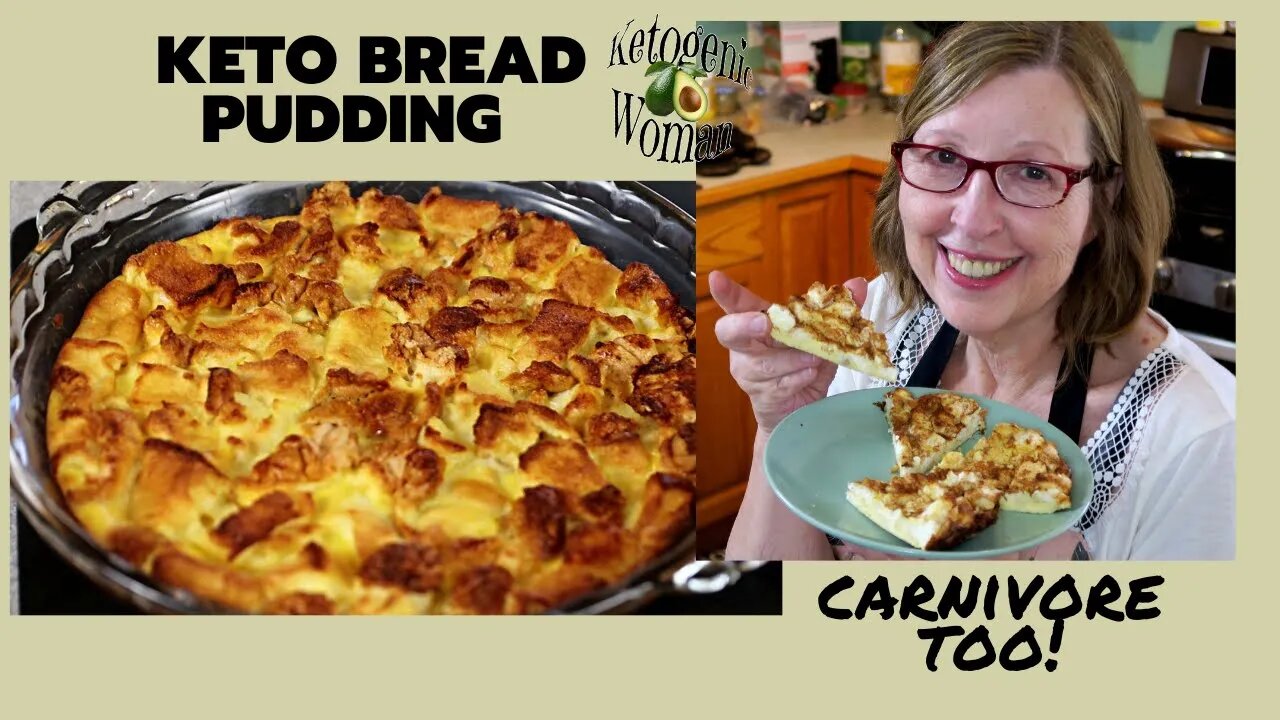 Keto Bread Pudding using PSMF Bread | Carnivore Friendly | Egg White Bread recipe