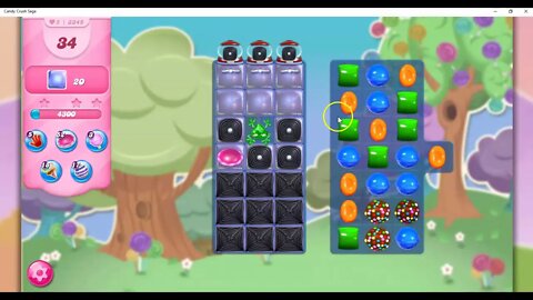 Candy Crush Level 3345 Talkthrough, 42 Moves 1 (auto) boost