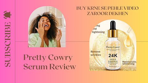 Honest review of Pretty Cowry 24K Gold serum||BUY KRNE SE PEHLE EK BAAR ZAROOR DEKHENII URDU/HINDI
