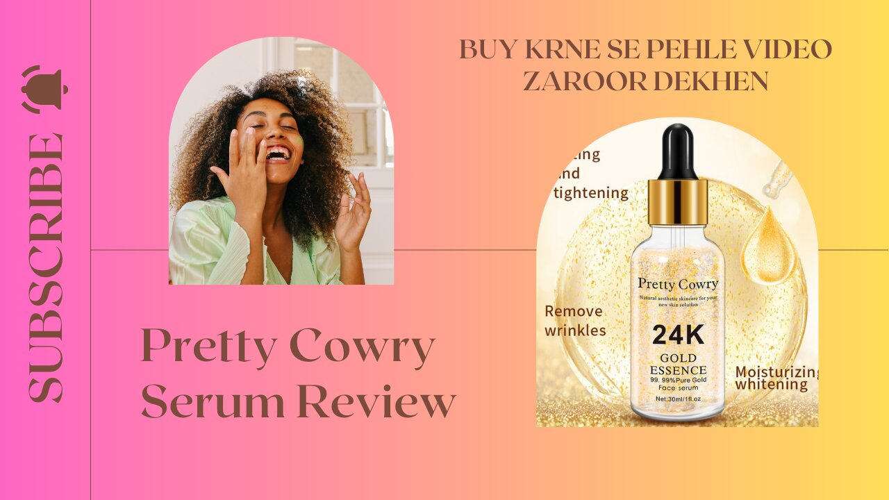 Honest review of Pretty Cowry 24K Gold serum||BUY KRNE SE PEHLE EK BAAR ZAROOR DEKHENII URDU/HINDI