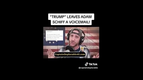 “Trump” Leaves Shifty Schiff A Voicemail