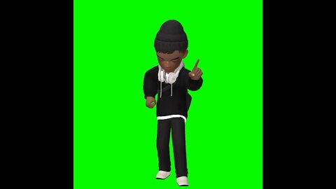 Vídeo de Animação - Avatar dançando - Chroma Key - Green Screen
