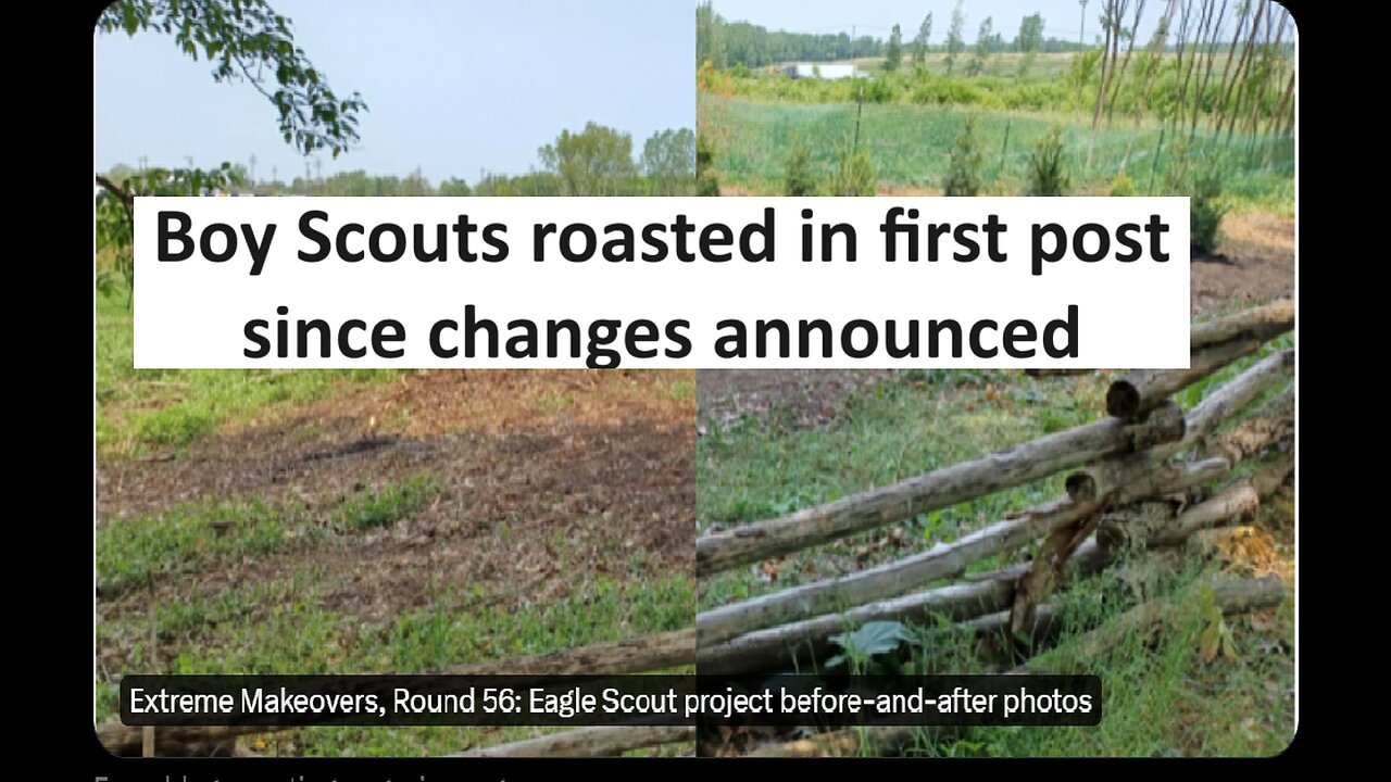 Boy Scouts Young People post roasted on social media