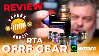 Wotofo OFRF Gear RTA - Um bom Single Coil - Review RTA