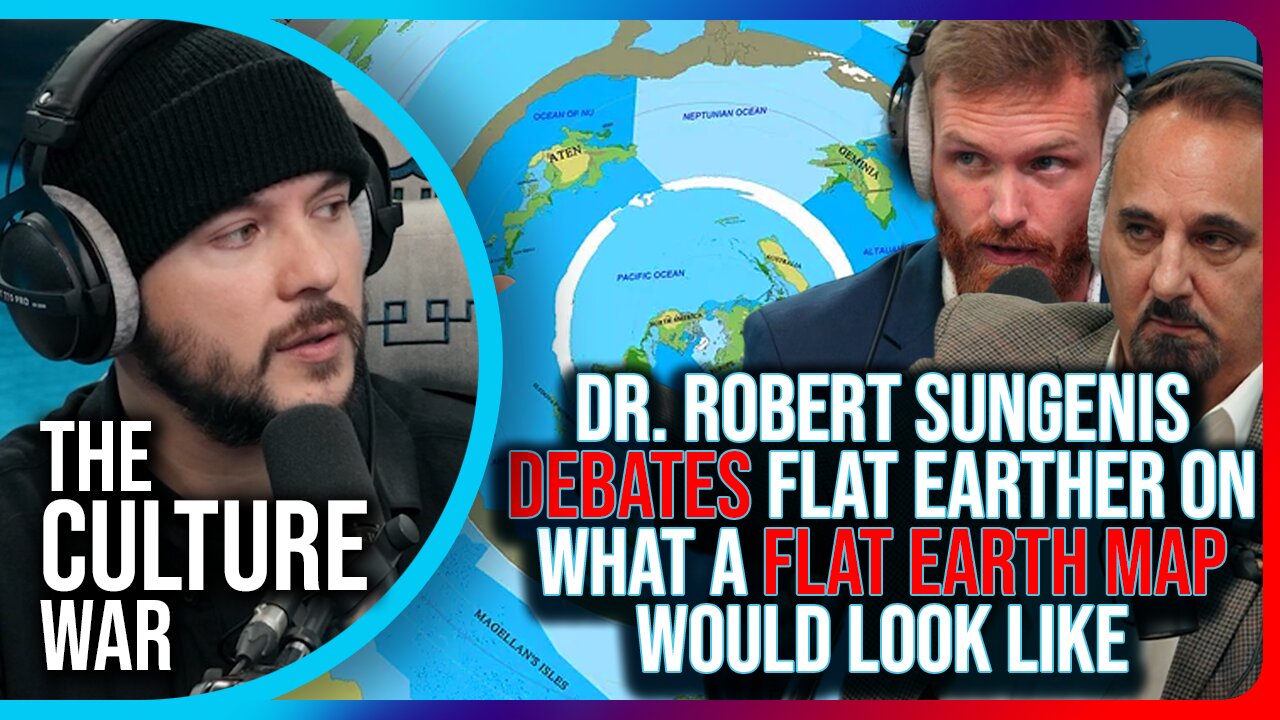 Dr. Robert Sungenis DEBATES Flat Earther & Astronomer On What A FLAT EARTH Map Would Look Like