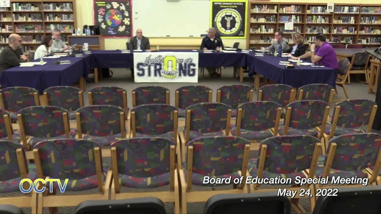 Board of Education Special Meeting 5/24/22