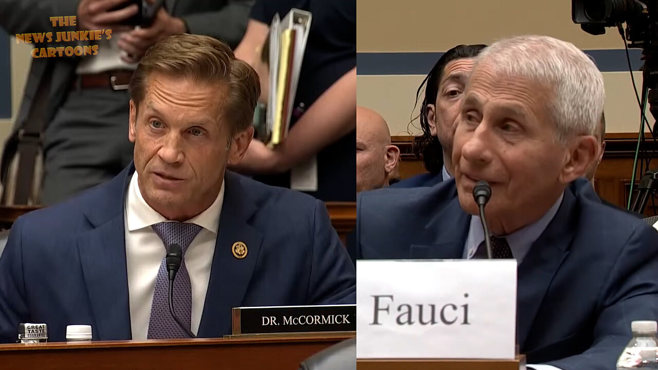 Rep. McCormick plays an audio recording of Fauci saying: "It's been proven that when you make it difficult for people in their lives, they lose their ideological bullshit, and they get vaccinated."