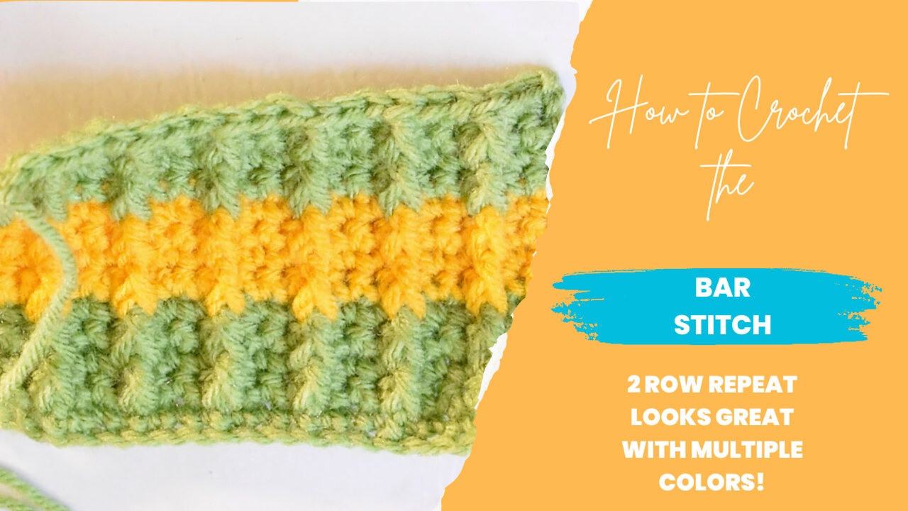 🧶 How to Crochet the Bar Stitch