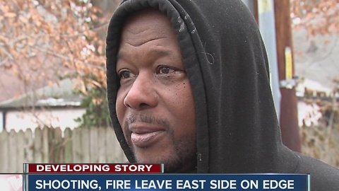 Shooting, fire leaves Indy's east side on edge