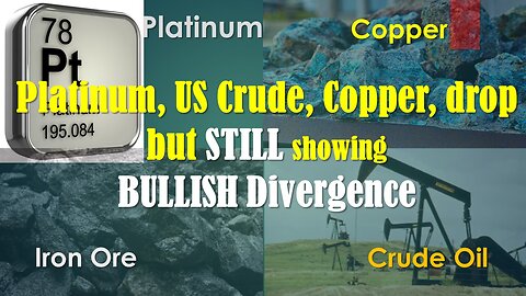 Platinum, US Crude & Copper DROP but still showing BULLISH divergence