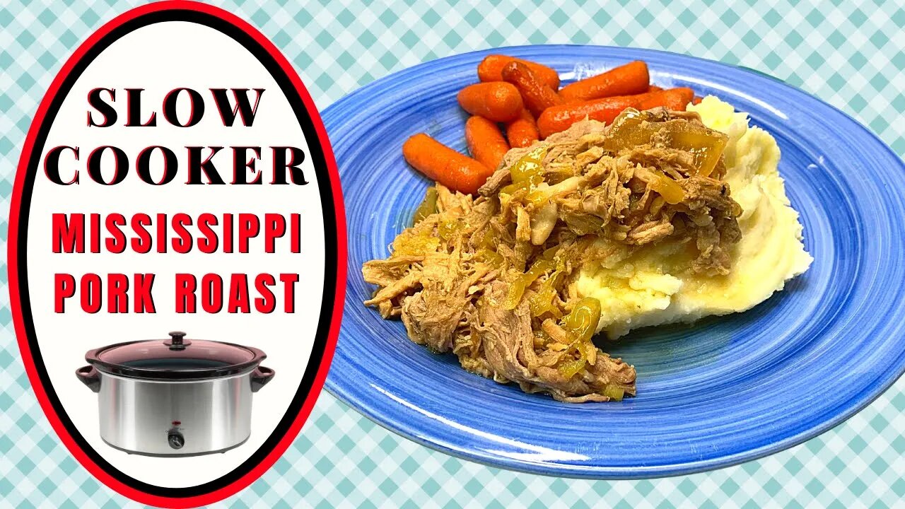 MISSISSIPPI PORK ROAST SLOW COOKER MEAL IDEA! FREEZER MEAL COMPATIBLE!!