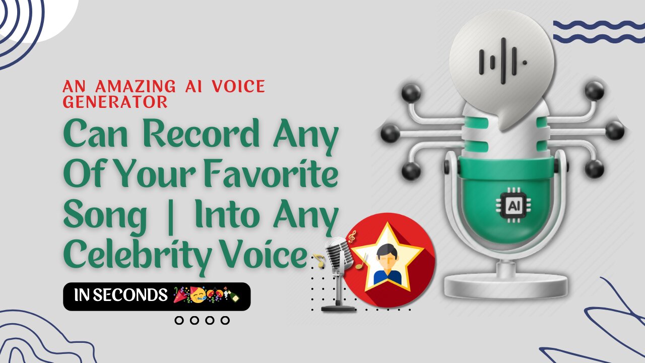 An Amazing AI Voice Generator | Can Record Any Of Your Favorite Song | Into Any Celebrity Voice