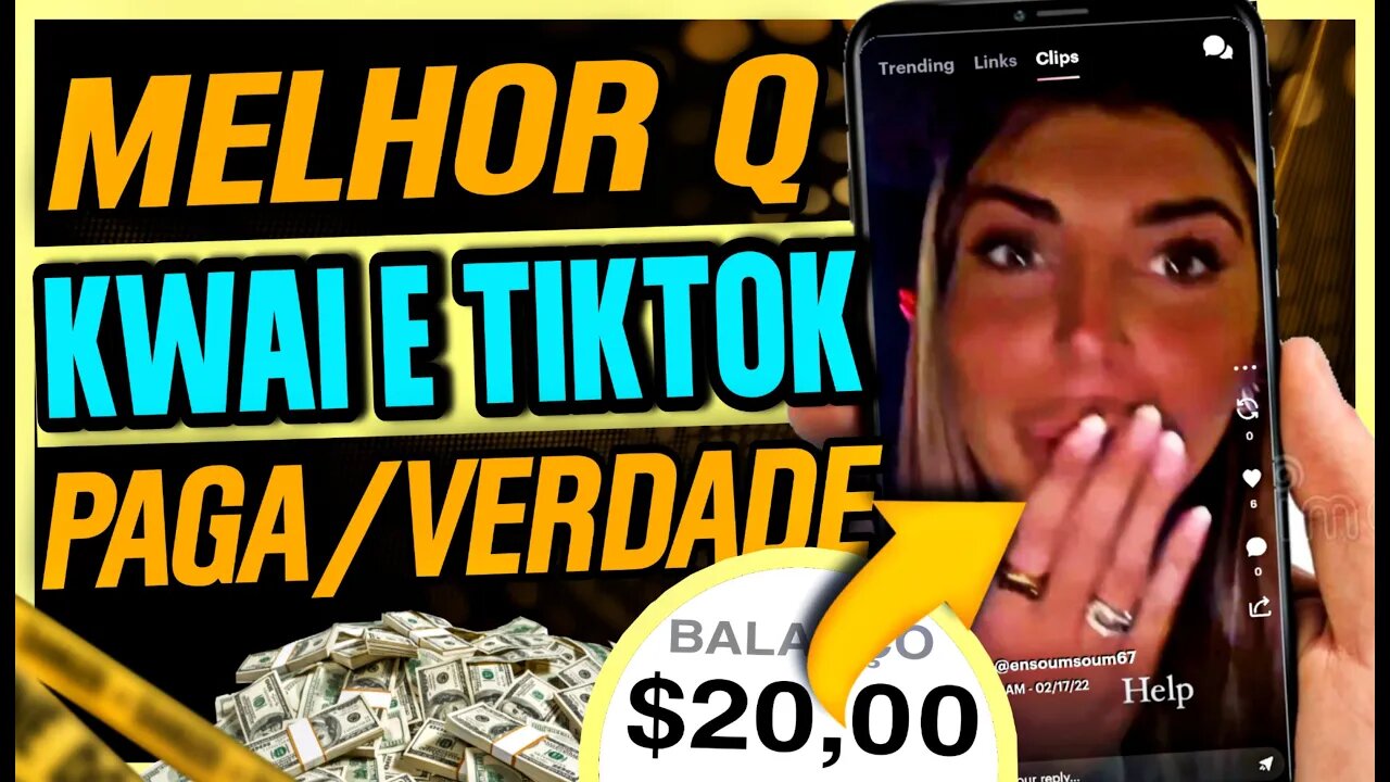 😱INACREDITÁVEL - Aplicativo Melhor que Kwai e Tiktok PAGANDO $1 DÓLAR POR INDICAÇÃO / LinkMe ✓