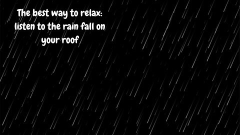 Fall asleep fast with soothing rainfall on rooftop | for relaxation, study, yoga, healing & more