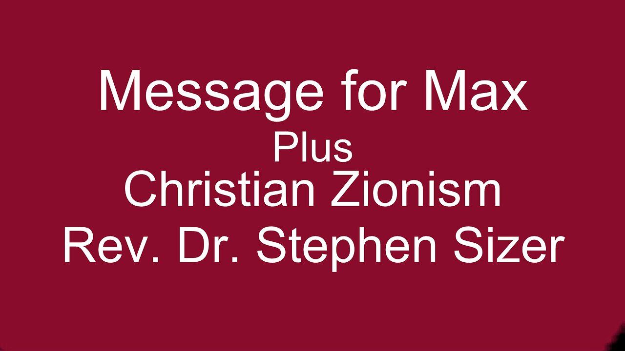 Christian Zionism