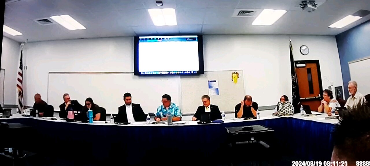 Board President Carl Thompson says why do we need video