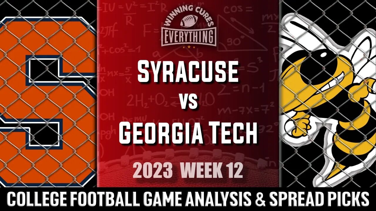 Syracuse vs Georgia Tech Picks & Prediction Against the Spread 2023 College Football Analysis