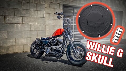 HARLEY DAVIDSON 48 Gets WILLIE G SKULL DERBY COVER!