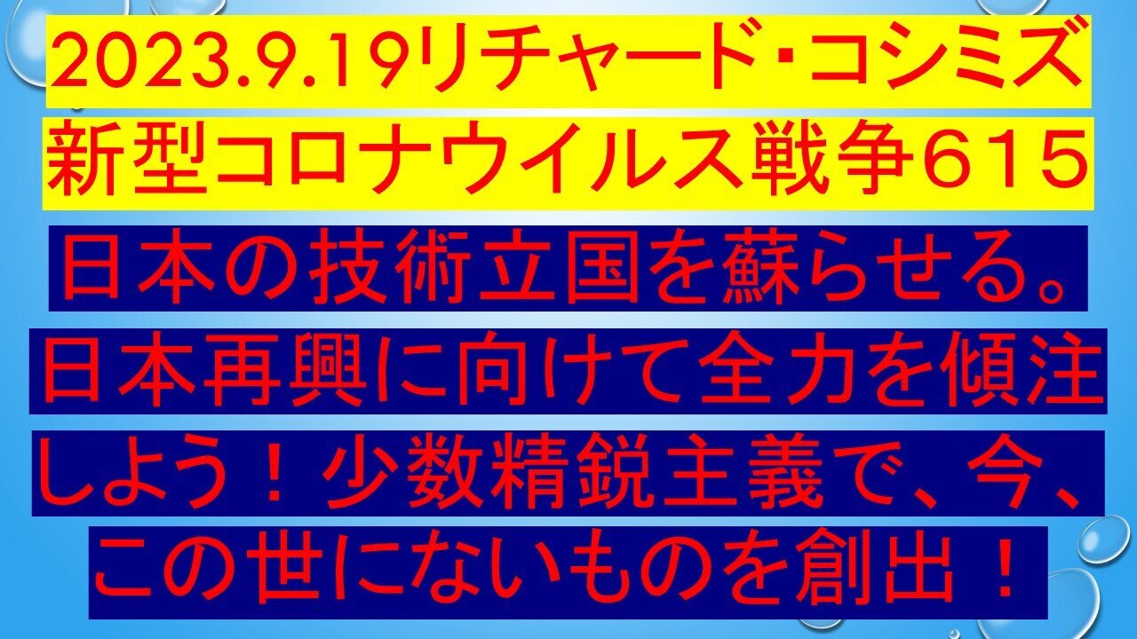 2023.09.19 リチャード・コシミズ新型コロナウイルス戦争615