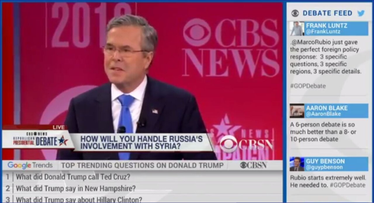 FULL 2016 CBS News GOP Republican debate - CBS Republican South Carolina Debate