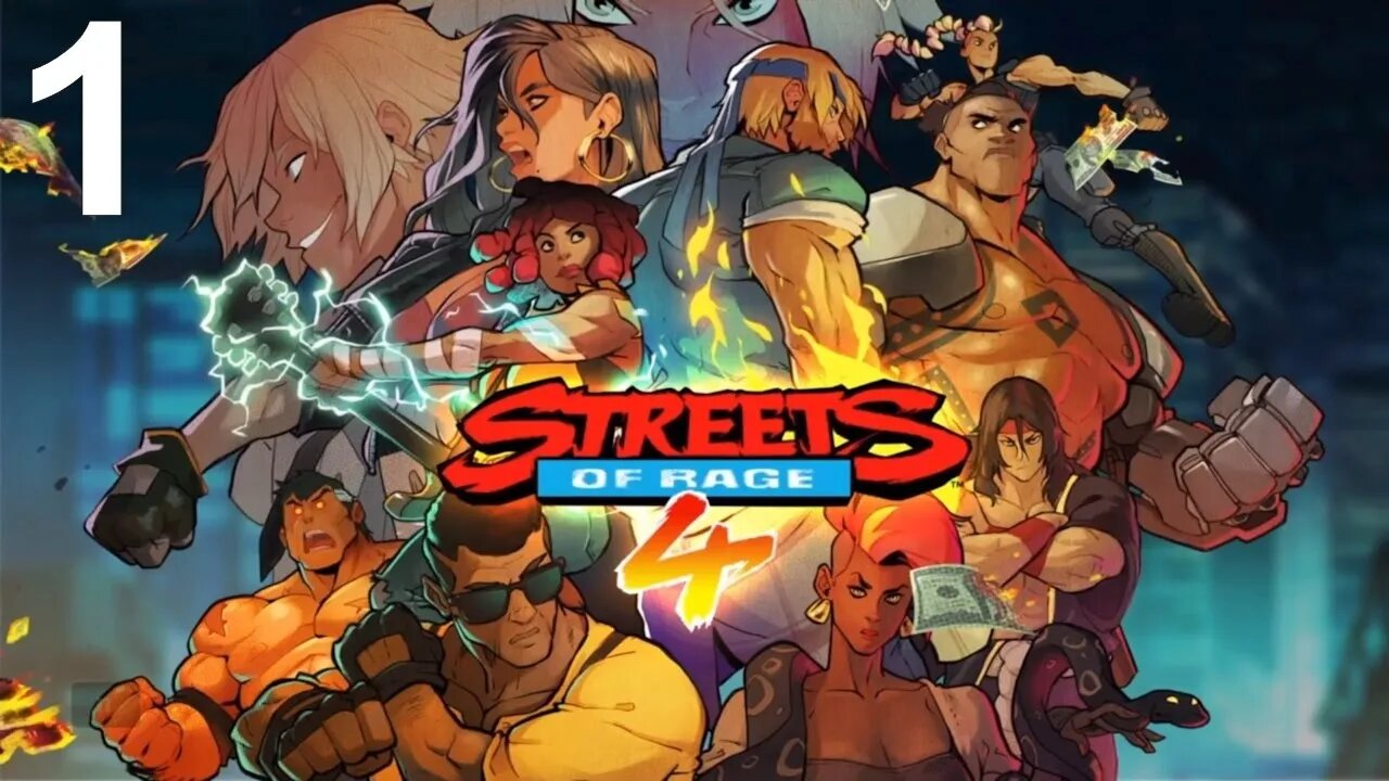 Streets of Rage 4 (PS4) - Story Mode Walkthrough (Stages 1 to 3)