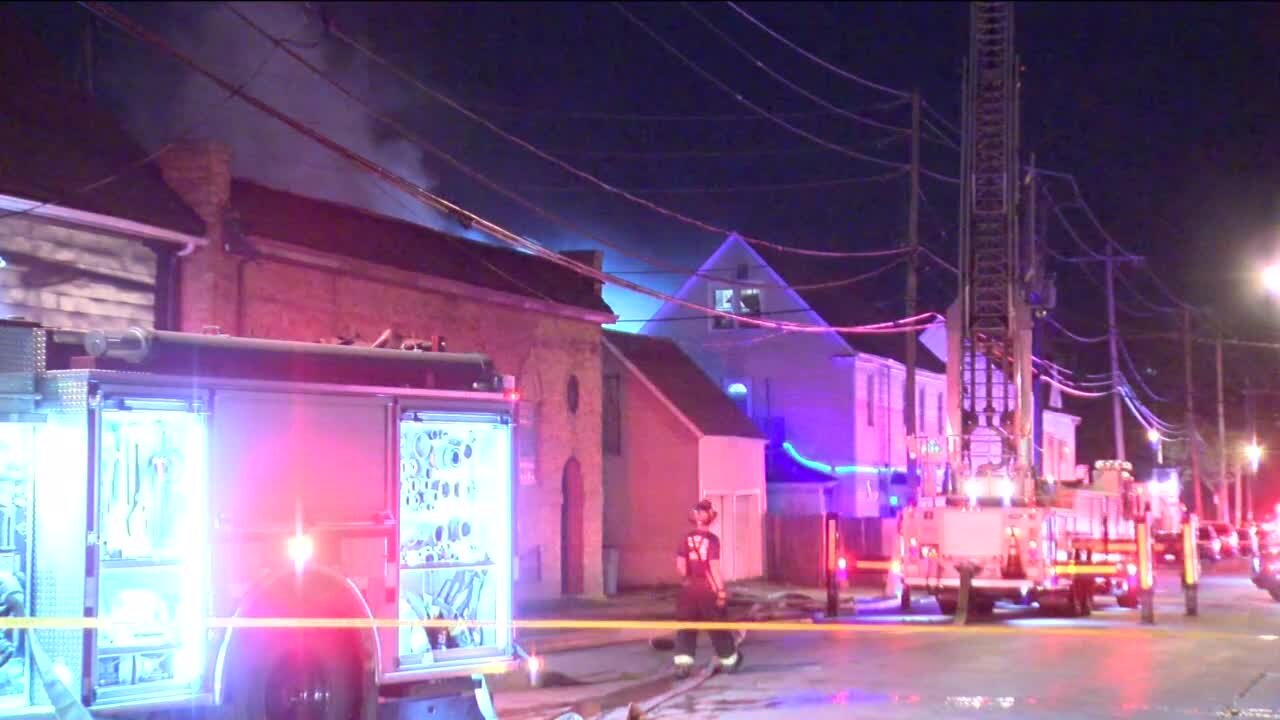 2-story home catches fire at 7th and Cleveland in Milwaukee