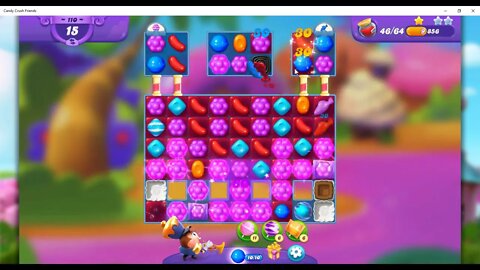 FRIENDS Level 110 Audio Talkthrough, Candy Crush Friends Saga, 32 Moves 0 Boosters