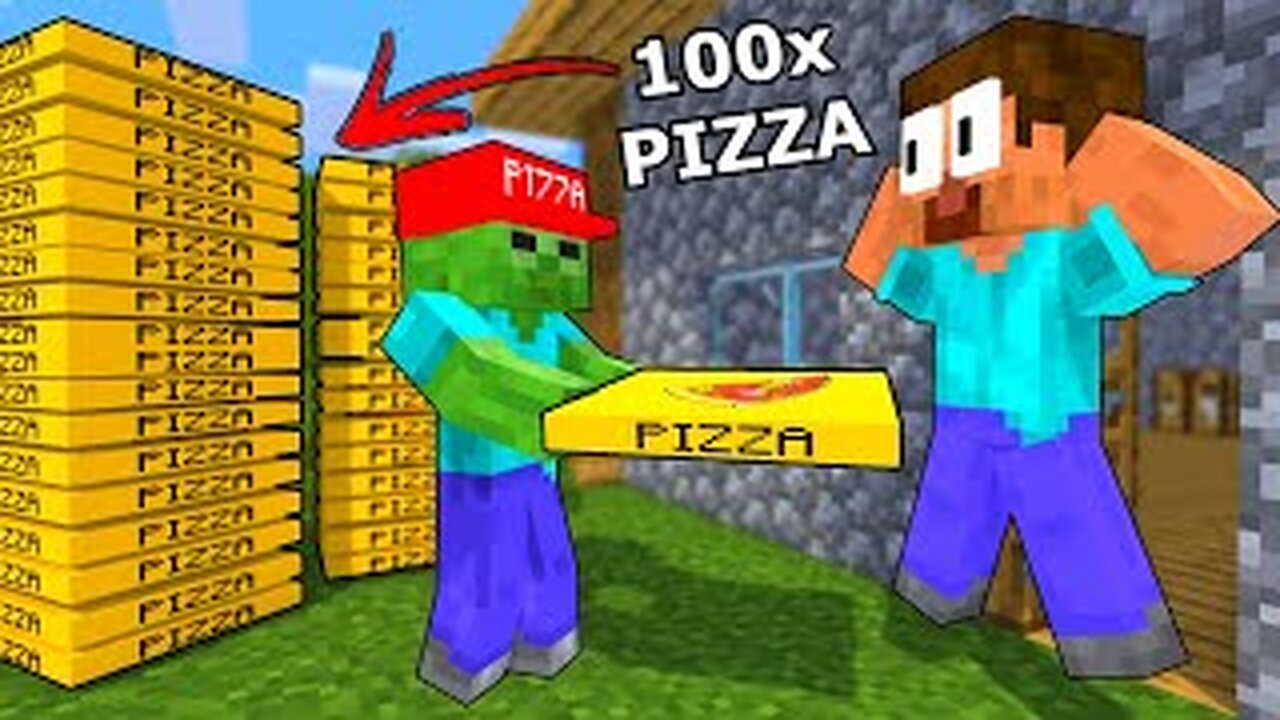 Monster School : PIZZA Delivery - Minecraft Animation