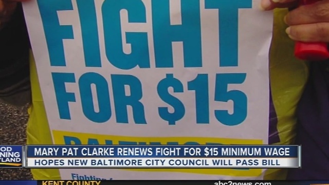 Mary Pat Clarke renews Fight for $15 minimum wage bill