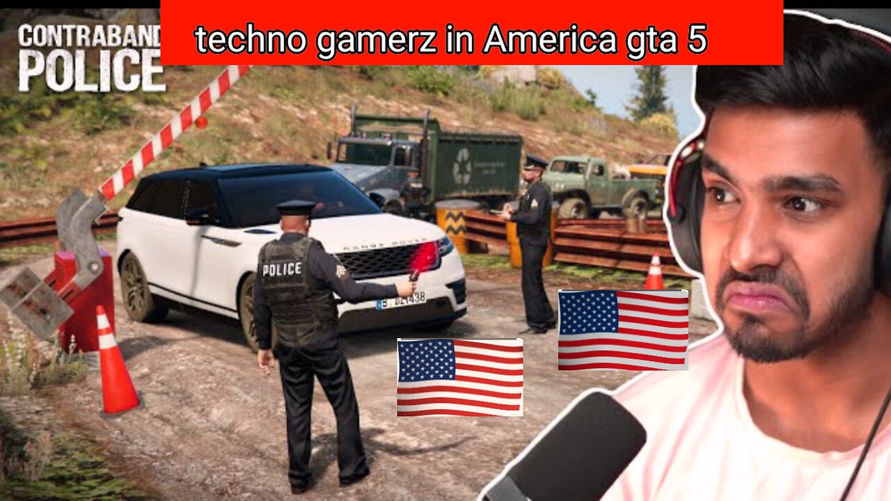 Techno gamerz in America gta5 gameplay I BECAME A BORDER PATROL OFFICER