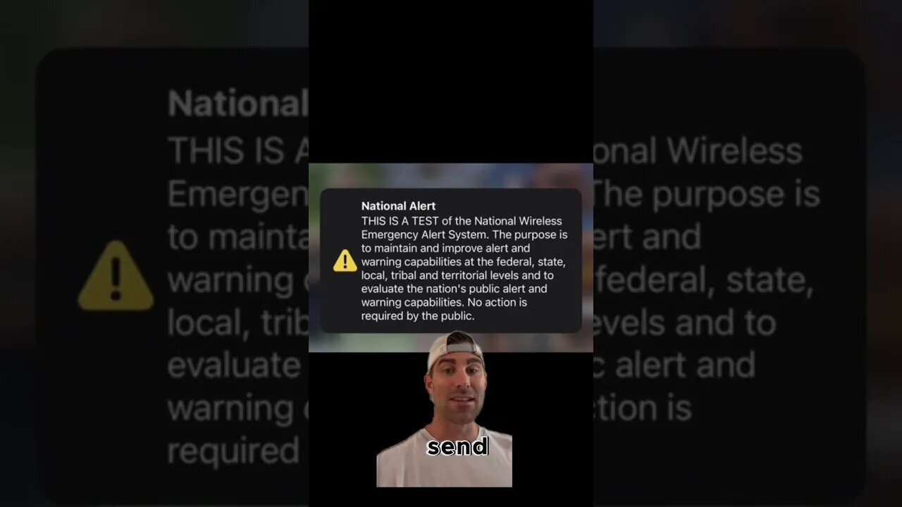 FEMA tests its emergency broadcast system by sending alert to everyones phone in the United States #