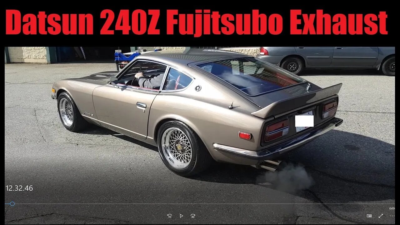 1970 Datsun 240Z Fujitsubo 2.5" Custom Stainless Steel Exhaust (L28ET Engine Swap) | AnthonyJ350