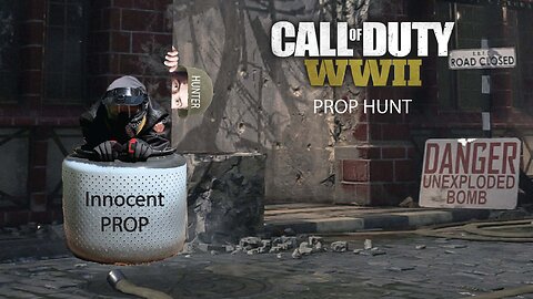 COD WW2 prop hunt: Floating Lamps and Run Away Phone Booths