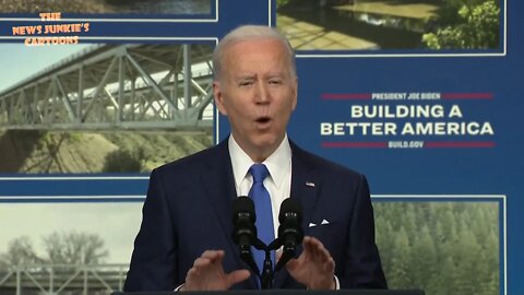 Biden: $5.5 billion will go to repairing bridges, and that's "building back better than ever before"
