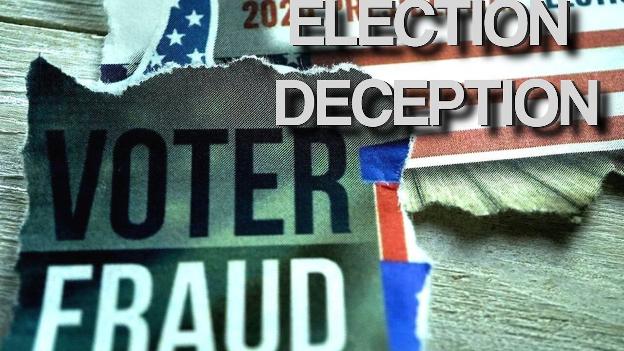 How To Steal The Election [Election Deception]
