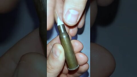 ETERNAL LIGHTER FROM A GUN CARTRIDGE