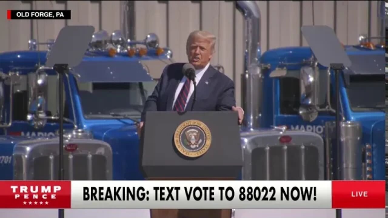 WATCH: President Donald Trump in Old Forge, PA