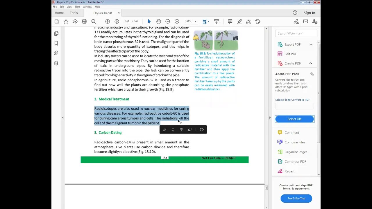 PHYSICS Class 10th CH#18Radio Isotops and their uses+MCQ's