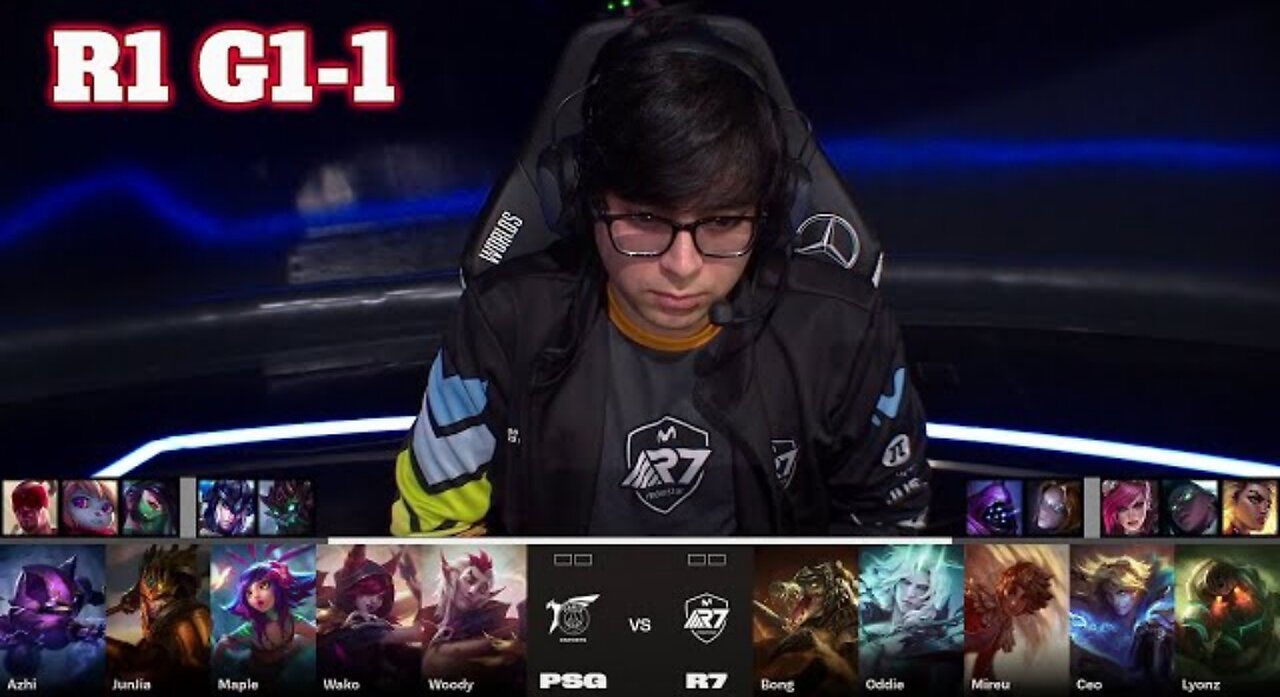 PSG vs R7 - Game 1 | Day 1 LoL Worlds 2023 Play-Ins | PSG Talon vs Movistar R7 G1 Full
