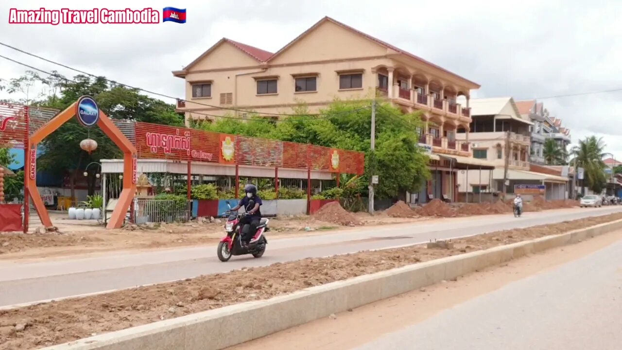 Tour Siem Reap downtown2021, #DrivingTour, News road update, Name 7MAKARA #AmazingTravelCambodia.