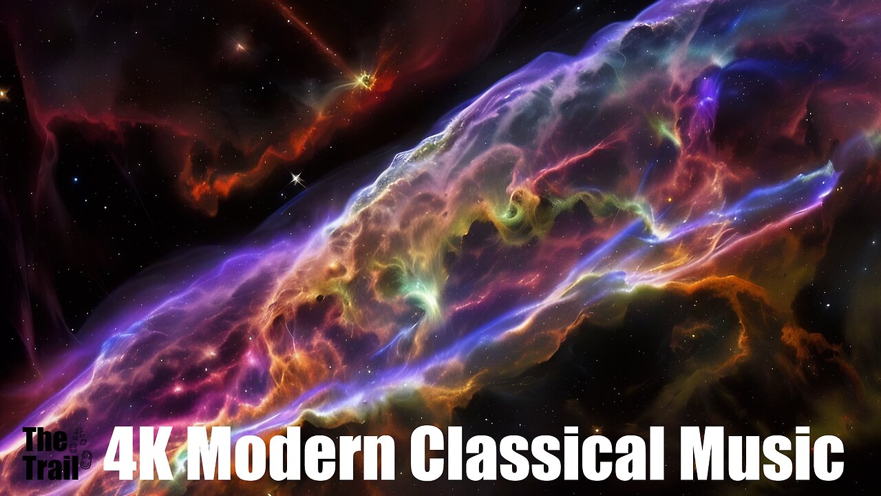 Modern Classical Music - Calm above Clouds | (AI) Audio Reactive Realistic | The Veil Nebula