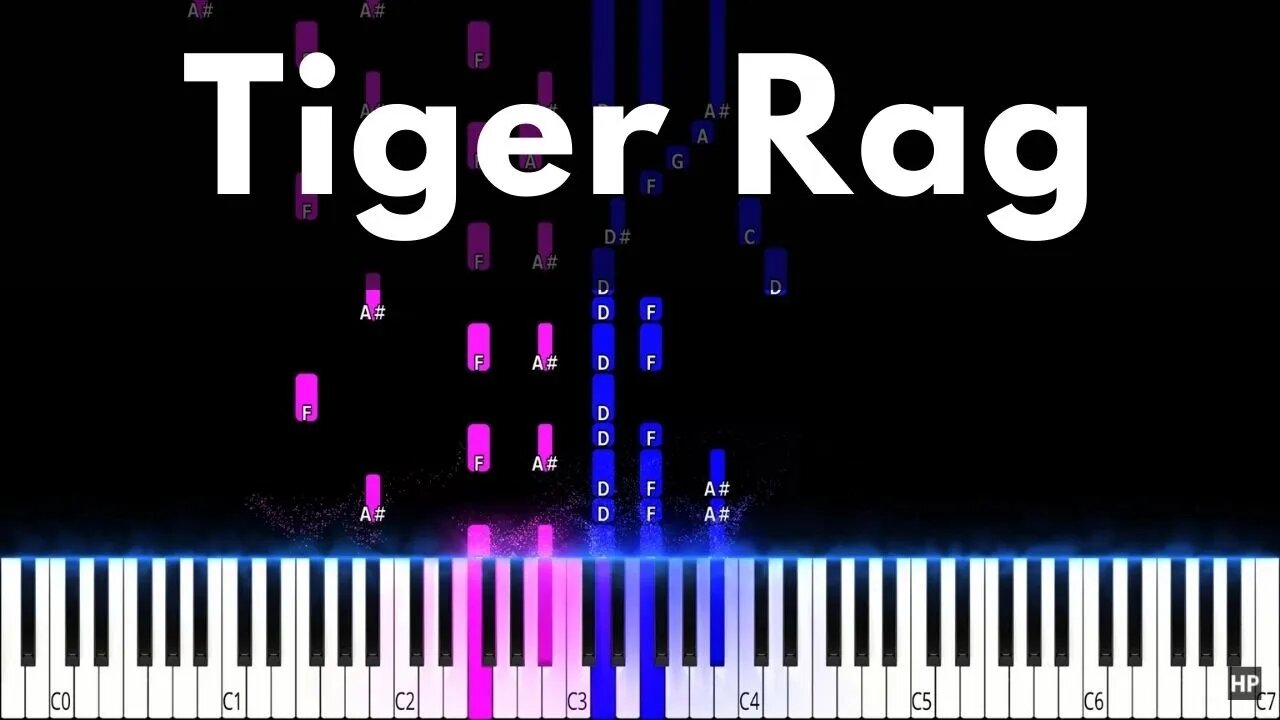 🔴 Tiger Rag - Piano Original Dixieland Jazz Piano Tutorial