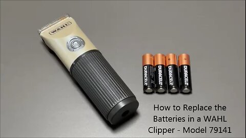 How to Replace the Batteries in a Wahl Clipper