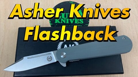 Asher Knives Flashback/includes disassembly/ super lightweight with traditional looks !