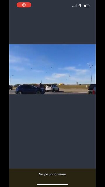 B-17 bomber collides with smaller plane at Dallas air show!