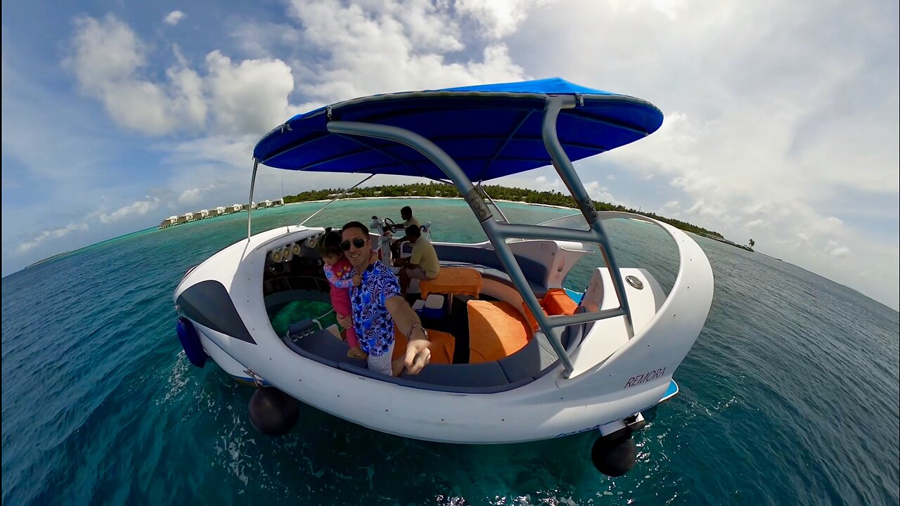 Glass Bottom Boat! at Dhigali Resort, Maldives (part 2)