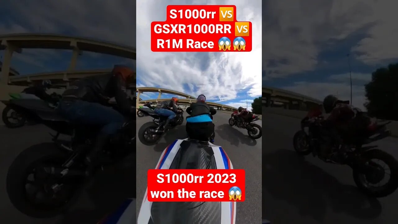 S1000RR 2023 vs GSXR1000RR vs R1M: Battle of the Titans 😱😱