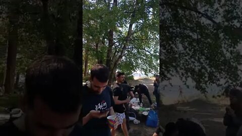 Russians Party at Beach