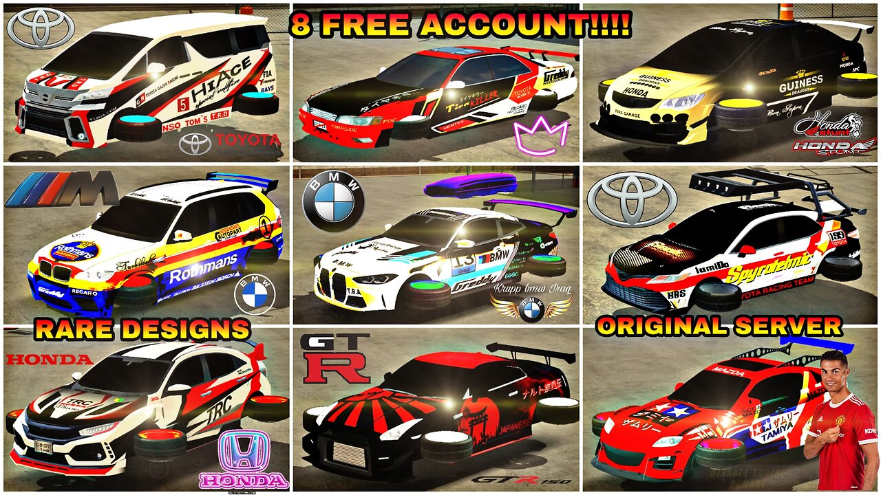 ACC FREE CAR PARKING MUITIPLAYER GLITCH CARS FREE ACCOUNT 100% #freeaccountcarparking