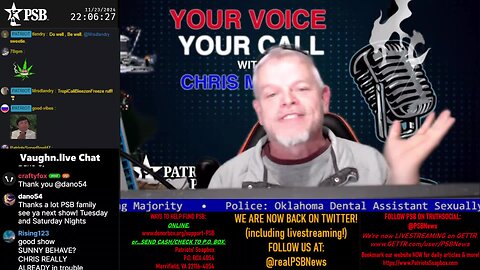 2024-11-23 22:00 EST - Your Voice, Your Call: with Chris Moore